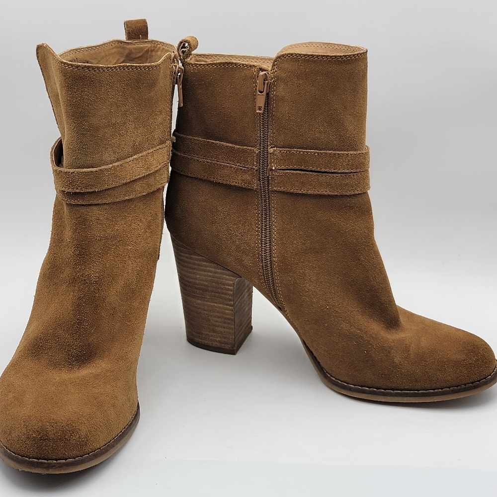 Lucky Brand Brown‎ Suede Ankle Boots SIZE 11 #1641